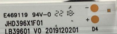 KIT DE LED'S PARA TV HISENSE ((2 PIEZAS)) / NUMERO DE PARTE LB39601 V2 / JHD396X1F01 / 2019120201 / 1232084 / 210BZ08D0B33MBF00L / PANEL TPT400WF-J9PE1.N / JHD396X1F01-TXL1\S0\GM\ROH / DISPLAY V400HJ9-PE1 REV.C4 / MODELOS 40H4030F1 / 40A4HV - Imagen 3